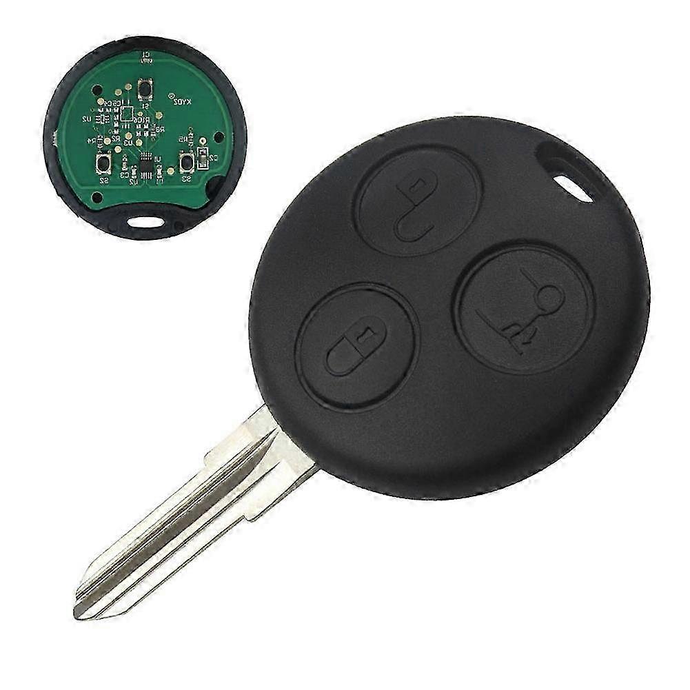 433.92MHz 3 Buttons Smart Remote Key for Benz Smart Fortwo Forfour Roadster Edition 0627