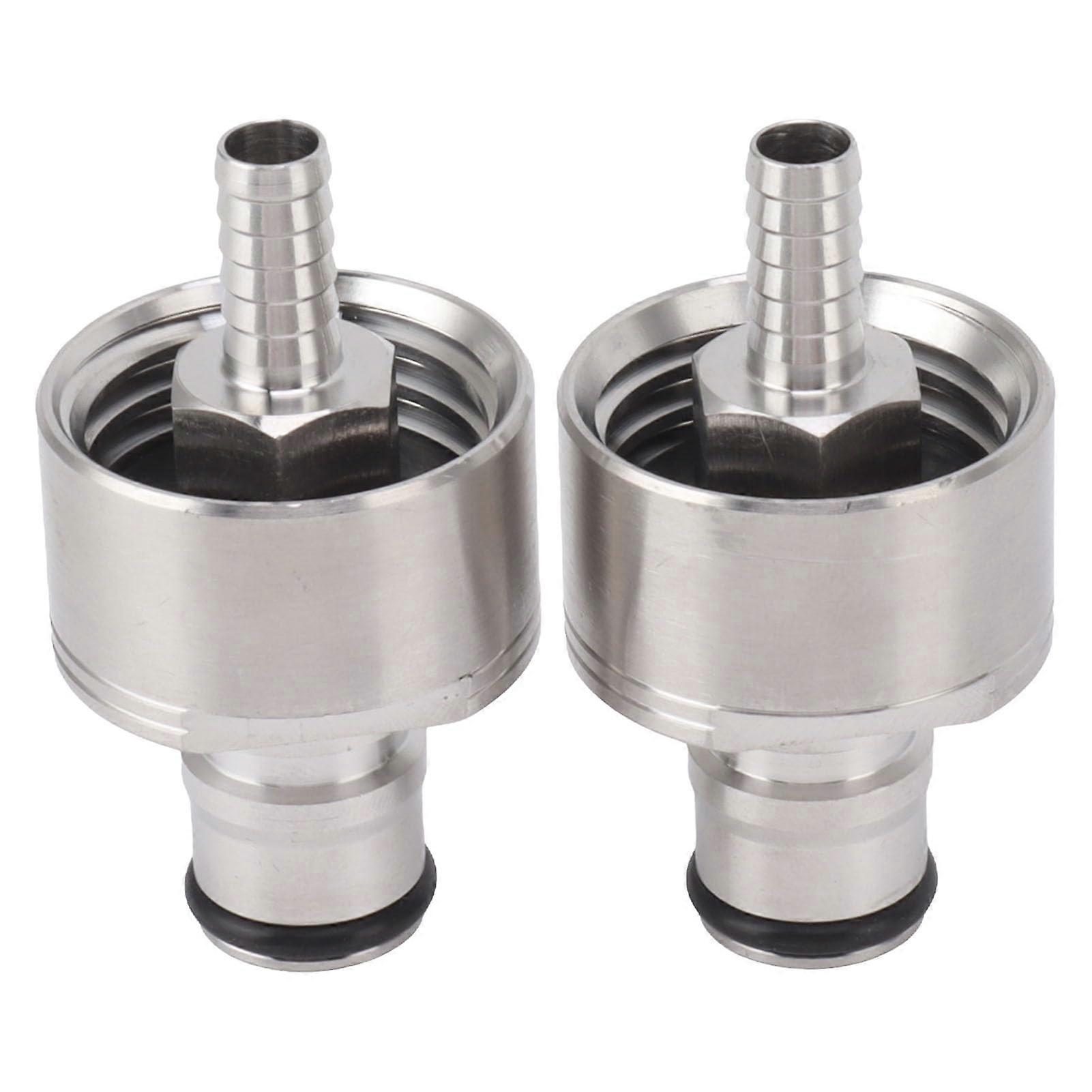 Forced Carbonation Cap Stainless Steel Set of 2 Household Use for Carbonating Soda and Beer at Home