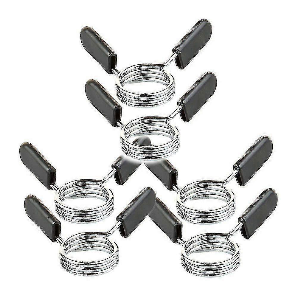 Dumbbell Bar Spring Lock 6 Pieces Weight Lifting Clamps For Dumbbells Weight Lifting Dumbbell Attachment (30 Mm)