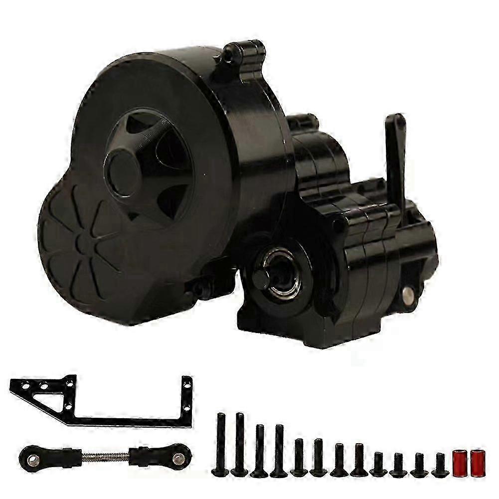 Metal Complete Gearbox  mission Box with Dig Gear 1 Speed for 1/10 RC Crawler Car Axial SCX10 AX