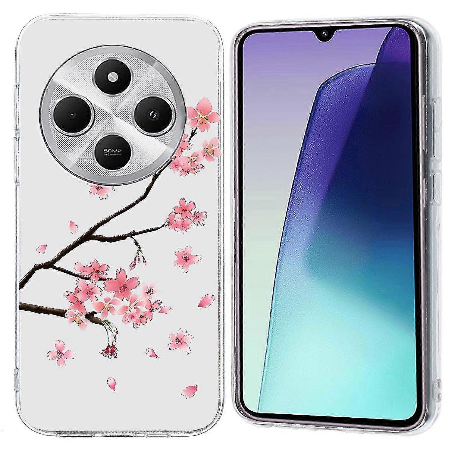 For a phone case compatible with a certain brand model featuring a shockproof design, soft TPU material, and a patterned printing style - Pe