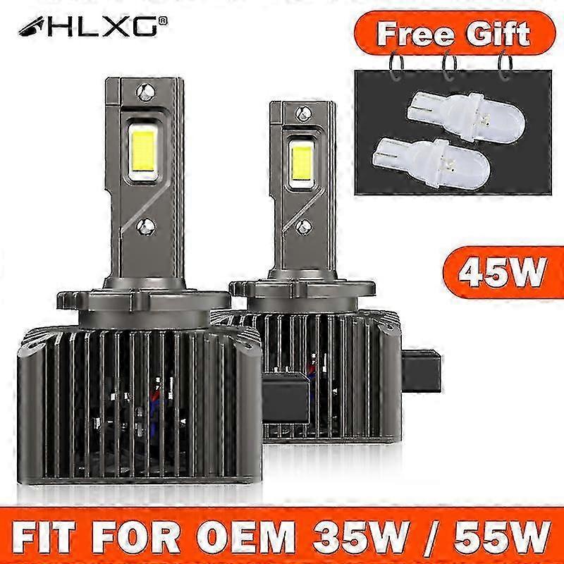 Suitable for OEM 35W 55W LED Canbus Headlights Xenon HID D1S D2S D4S D2H D8S D1R D3R Turbo LED 50000LM 6000K 90W High Low Beam Plug and Play