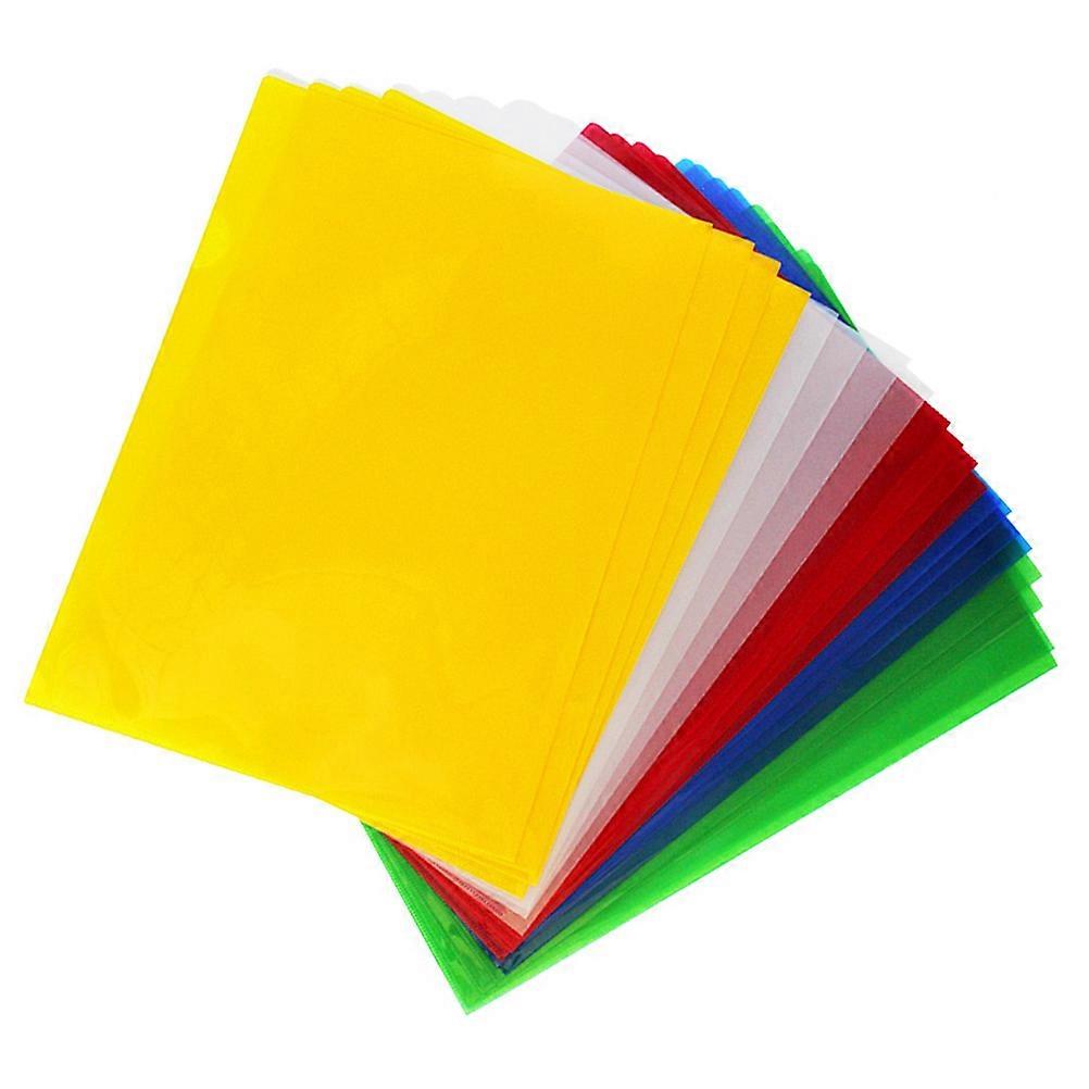 Paper Organizer Folder A4 Waterproof Stationery Professional Occasions Assorted Color 20Pcs