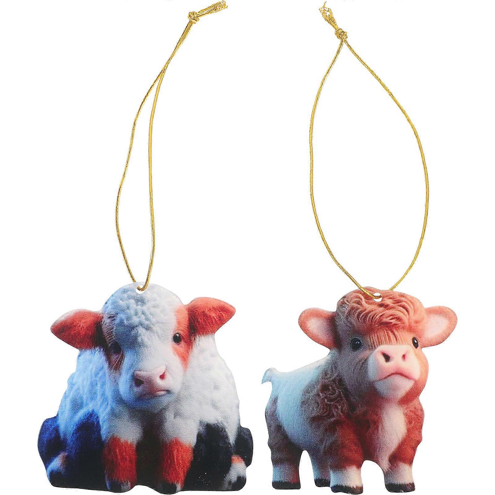 Cow Decor Highland Cows Shape For Home Decor 2Pack