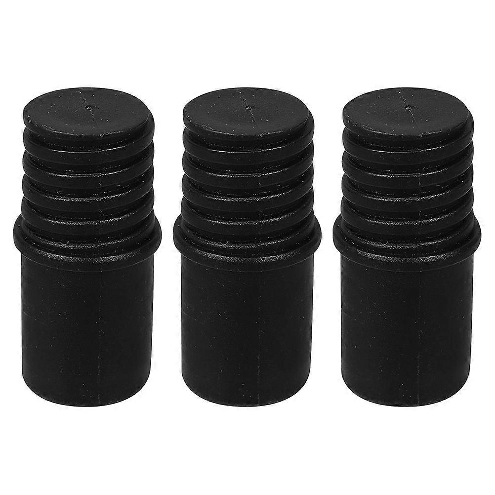 3pcs Threaded Metal Broom Handle Connectors for Mop Poles – Durable Replacement Adapters for Garden Tool Repair and Extension