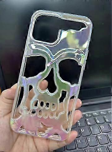 iphone 15 Artı Kılıf Cadılar Bayramı Serin Hollow Kafatası Telefon Kılıfı Koruyucu Kapak Sevimli Cep Telefonu Kılıfları iphone 15 Plus için