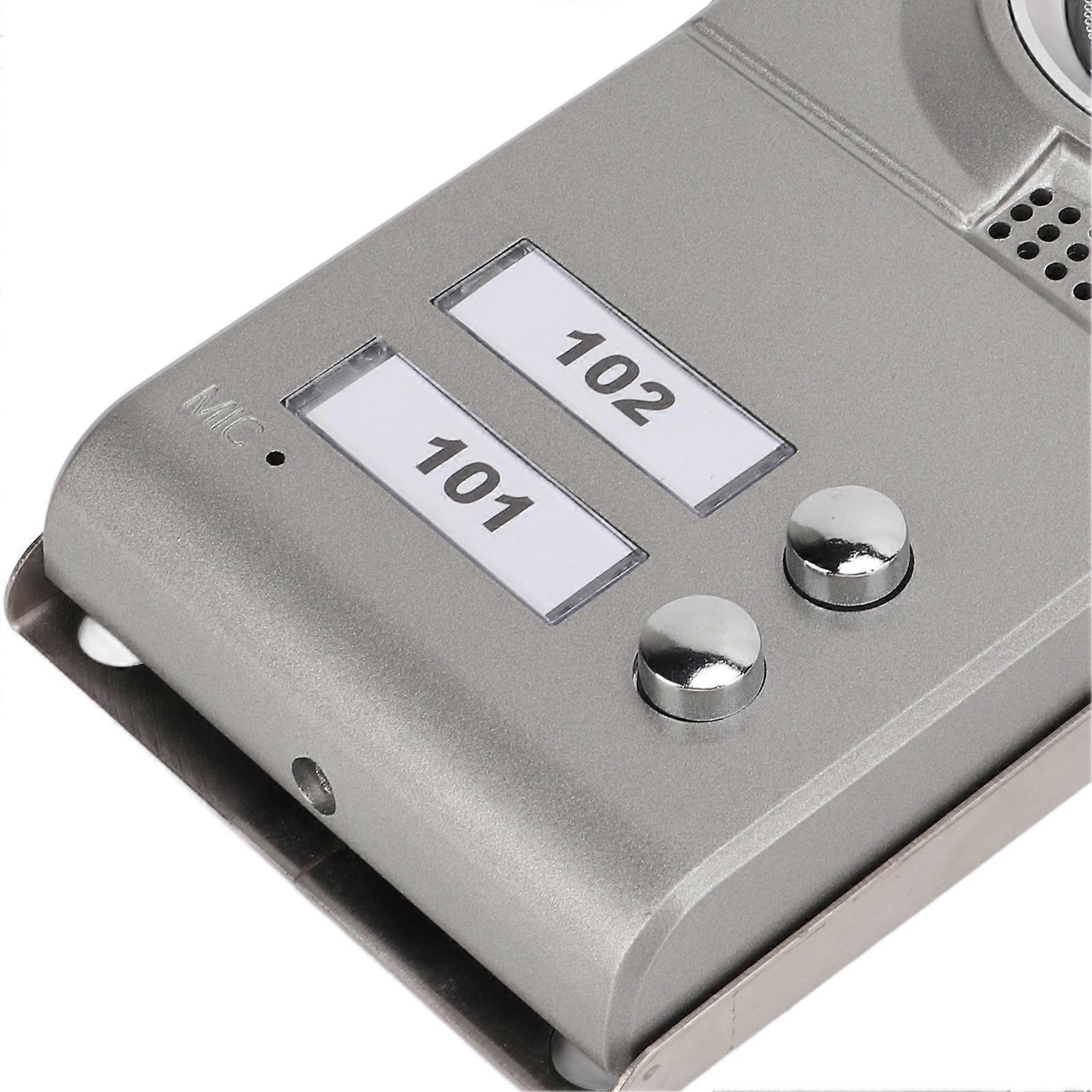 10in Video Doorbell Wifi 2 Monitors Night Vision Wireless Motion Detection 2 Way o Doorphone for Tuya 100‑240VUK Plug