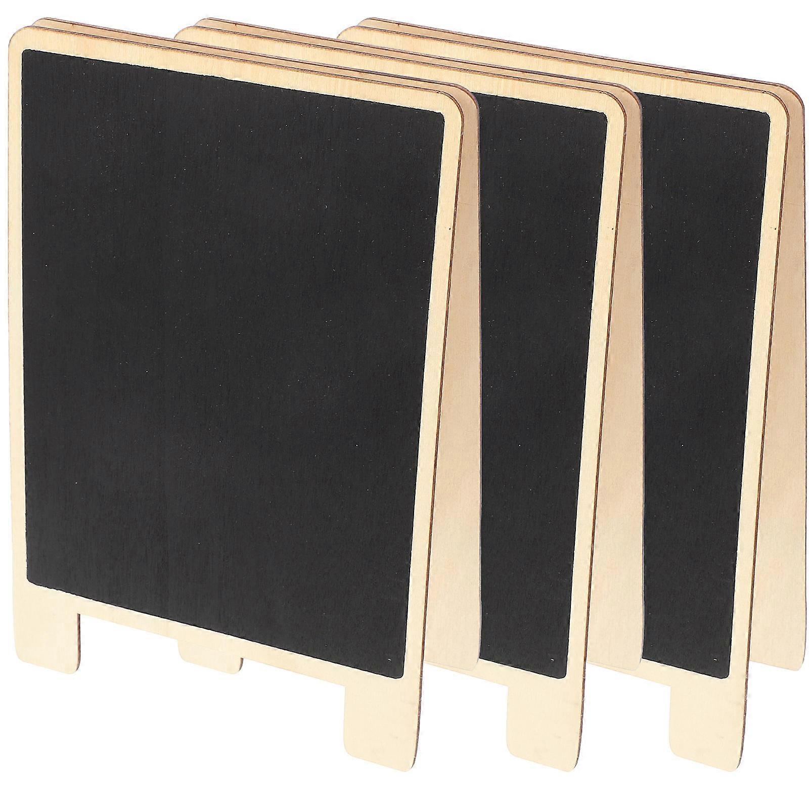 Store Information Boards Wooden Standing Writing Boards Rectangular 3Pcs