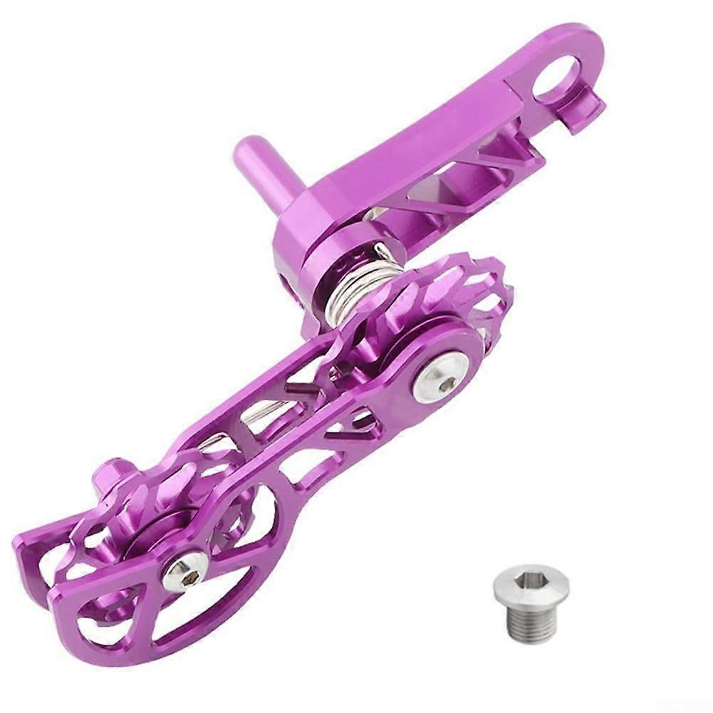 Faltrad chain guide 11T aluminum guide wheel for improved chain stability (purple) violet