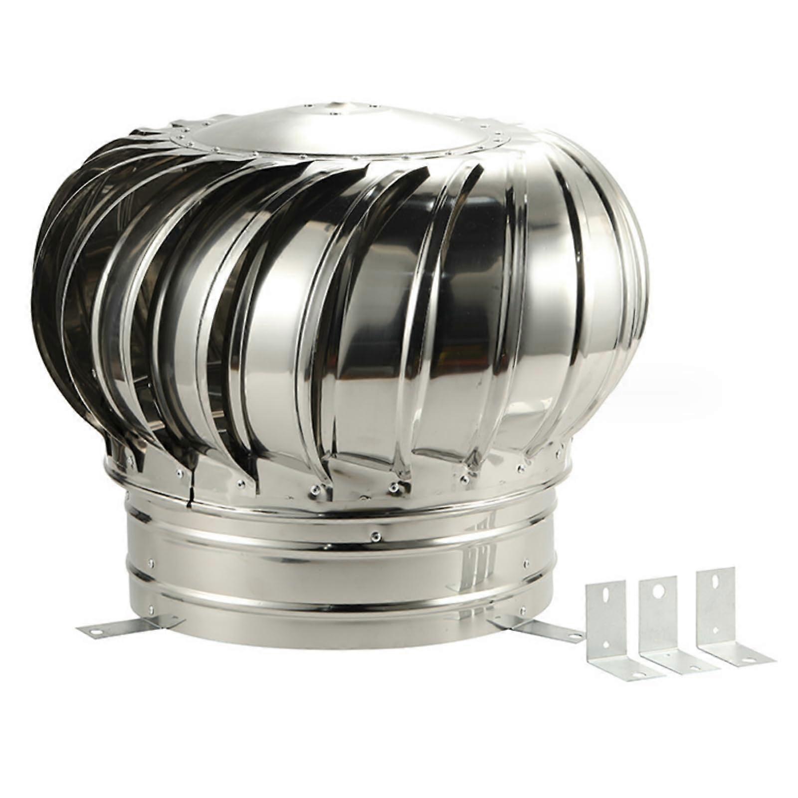 Fireplace Rotating Chimney Cowl Cap Stainless Steel 150 mm Turbo Ventilator Multiple Sizes