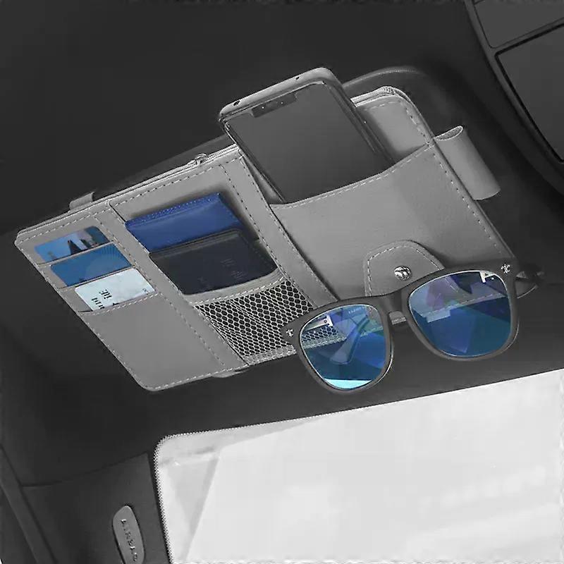 Car Sun Visor Organizer Pocket Organizer with Multiple Document Storage Pockets Suitable Fit For Pens