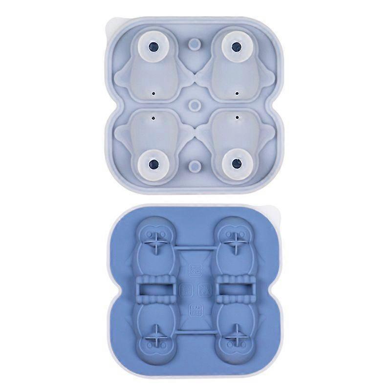 Penguin shaped ice cube trays-3D ice cube moldEasy to release for Whiskey Cocktails, Brandy, coffee and Juice Beverages