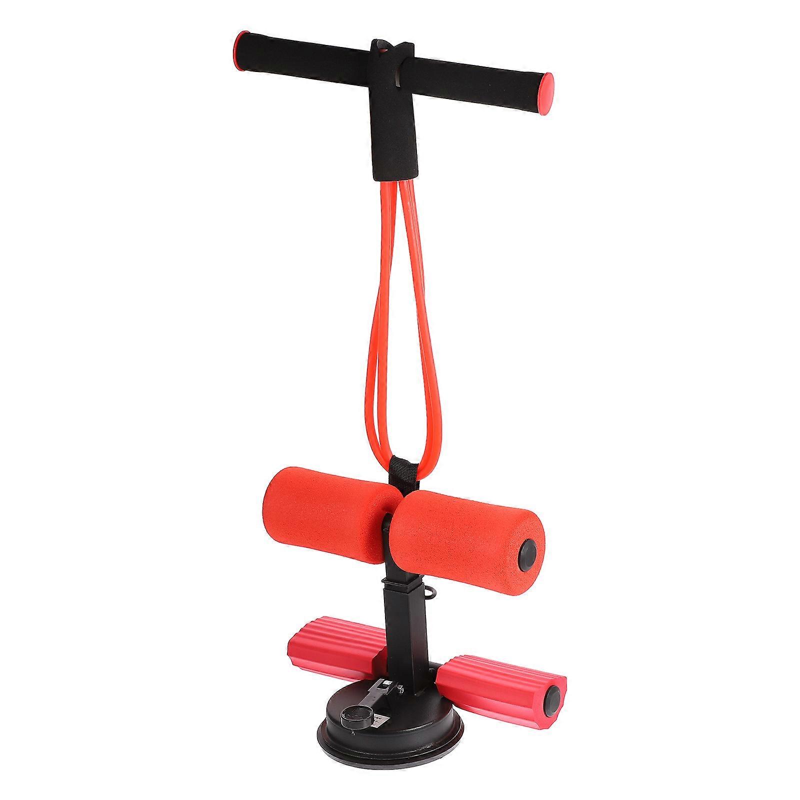 Sit Up Aid Fitness Equipment for Muscle Training Multi Functional Spring Exerciser with Suction Cup and Comfortable Handle for Home Workouts