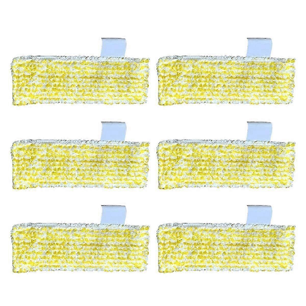 AURA 6pcs Replacement Microfibre Mop Cloth for Easy Fix SC2, SC4, SC5 Steam Cleaners Part Mop Pads B