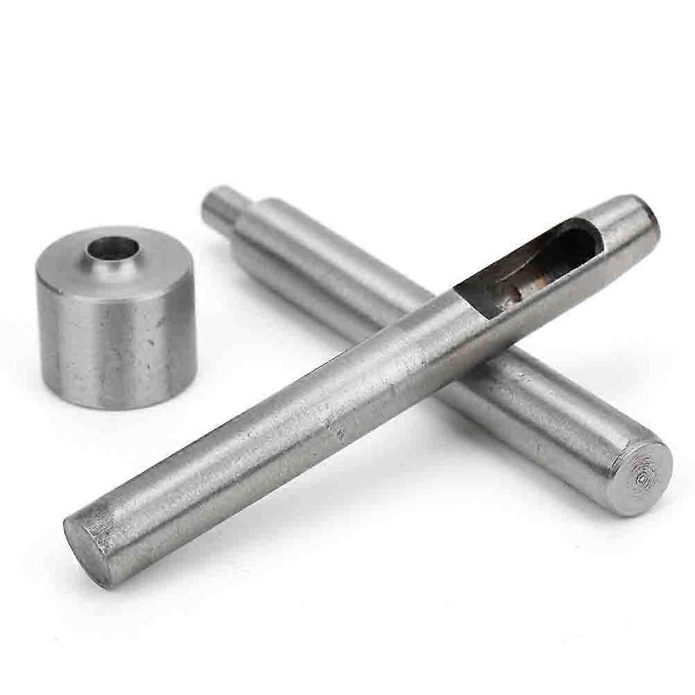 3 Pcs Eyelet Hole Punch Die Round Hole Stainless Steel Die Tool Set for Clothing Buckle8mm