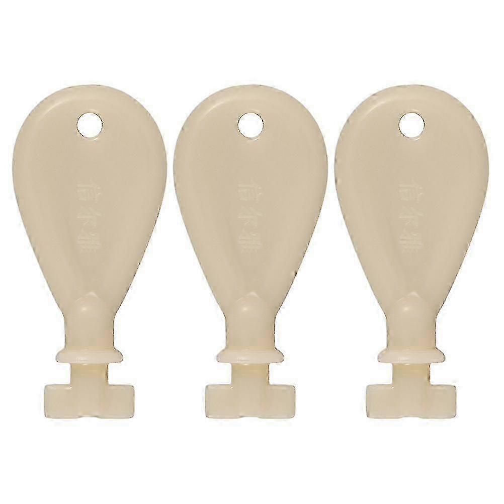3-Pack Toilet Paper Dispenser Key & Paper Towel Dispenser Replacement Key - Durable Plastic Roll Accessory