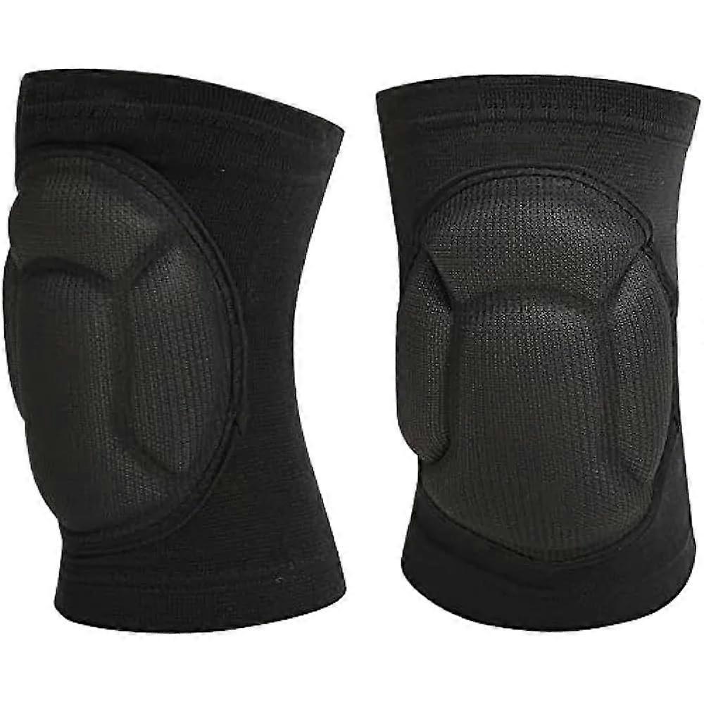 Knee Pads Thick Foam Non-Slip For Adults And Teens Size S Black Collision Avoidance Knee Brace