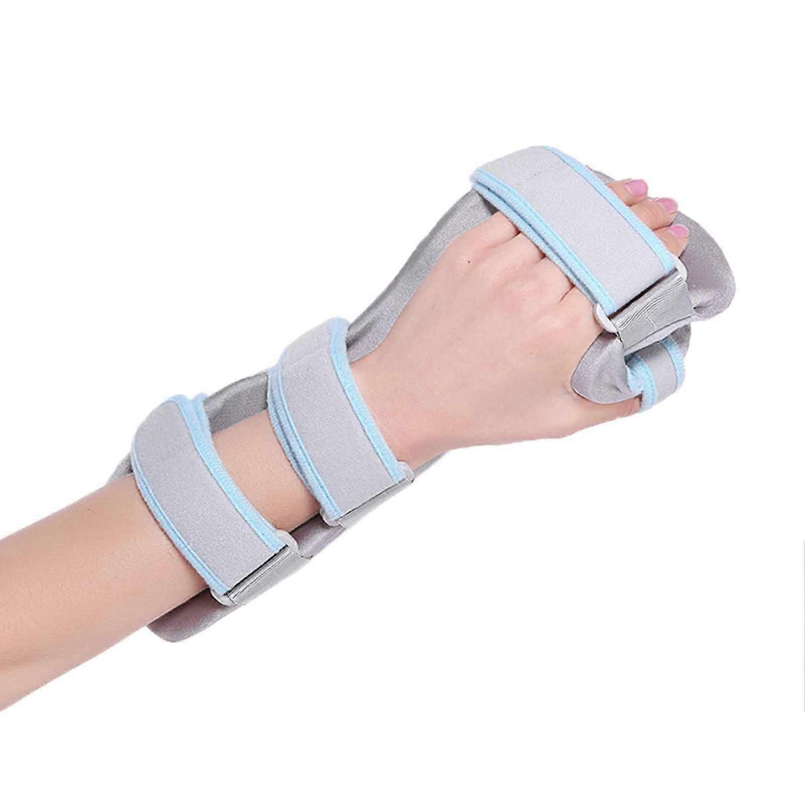 Padded Finger Orthosis, Fingerboard, Finger Splint, Stroke Splint for the Left Hand, Training Orthosis for the Left Hand, GreyLeft gray Left
