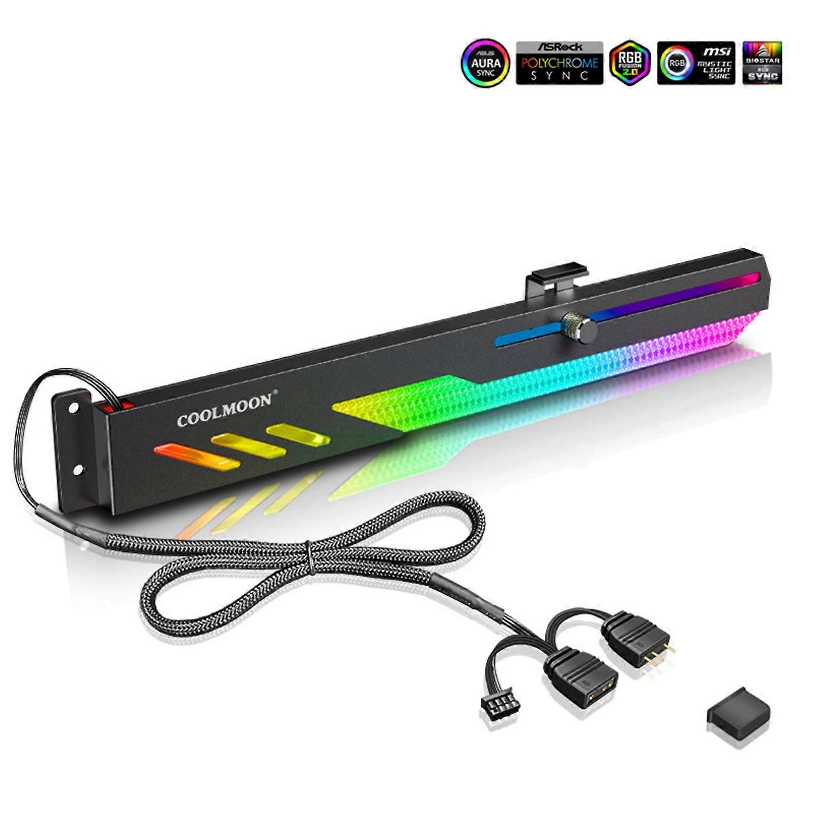 GT8 3 Pin 5V ARGB GPU Holder Support Frame ARGB Graphics Video Card Bracket