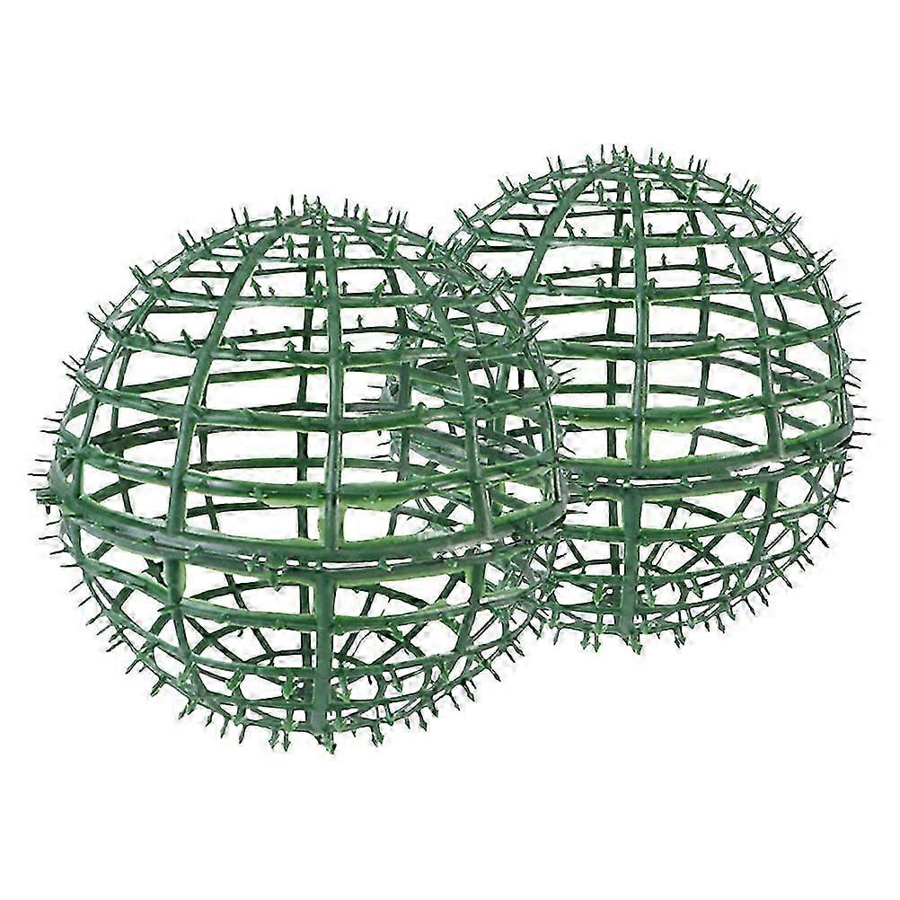 Backyard Topiary Frame Topiary Ball Support Cage Simple Design 30cm 2Pcs