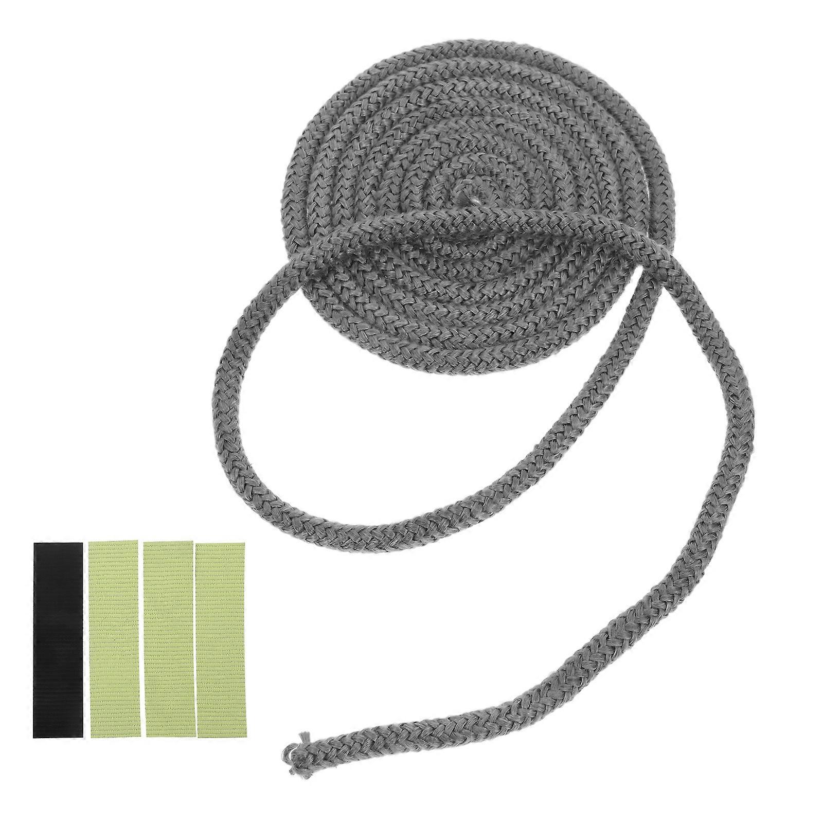 Stoves Rope Sealing Cord High-Temperature Resistance Fireproof Heating Appliances Grey 1 Roll