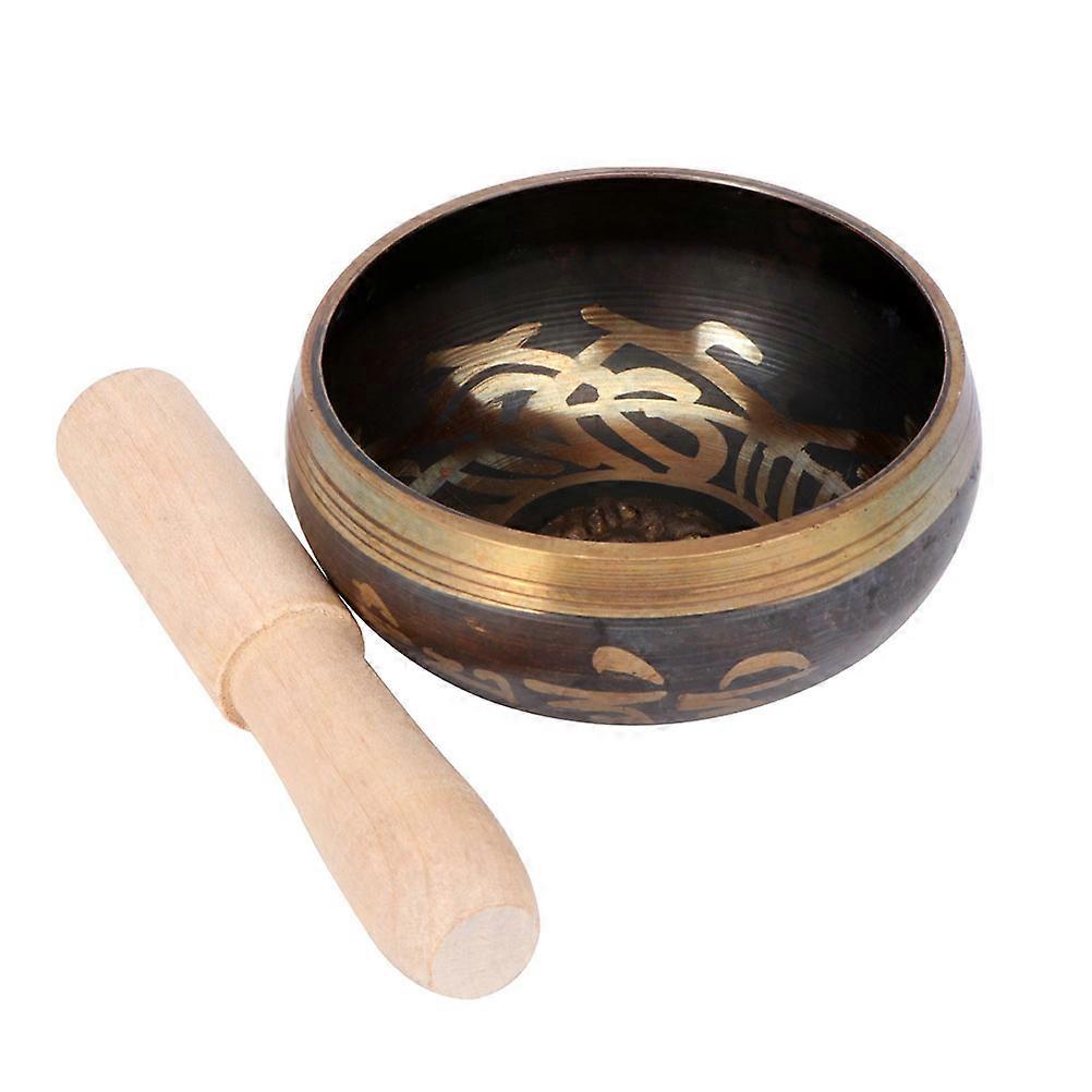 Singing Bowl 1 Set Coffee Color Sound Holder For Meditation And Relaxation Suitable For Adults At Home Or During Travel
