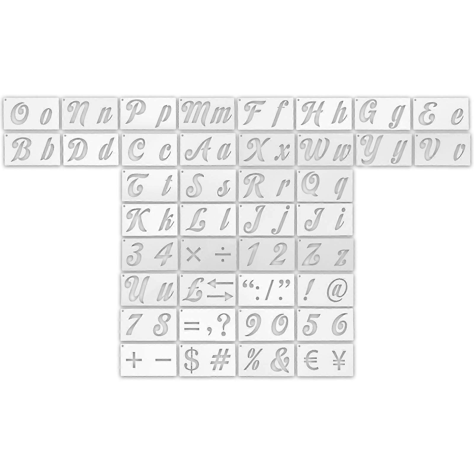 Number Stencils For Craft Projects 1 Set 17X10cm Soft PET Material Easy To Clean Reusable Airbrushing