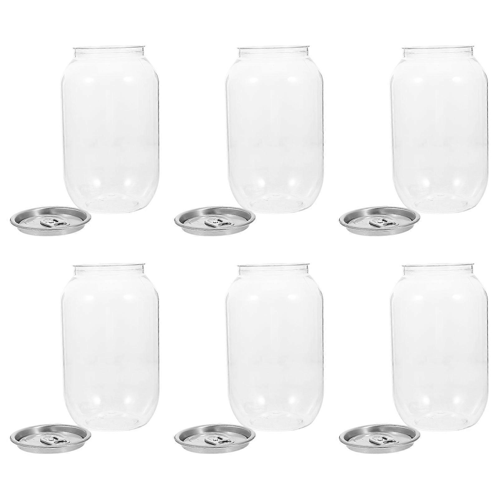 10pcs Empty Soda Can Lids Beverage Storage Bottle For Juicing 500ml Juicing Cans