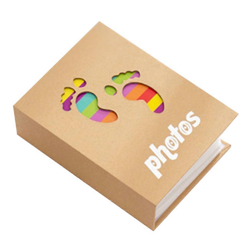 Golden Baby Photo Album for Recording Moments with Delicate Design and Portable Size 7x5 inches