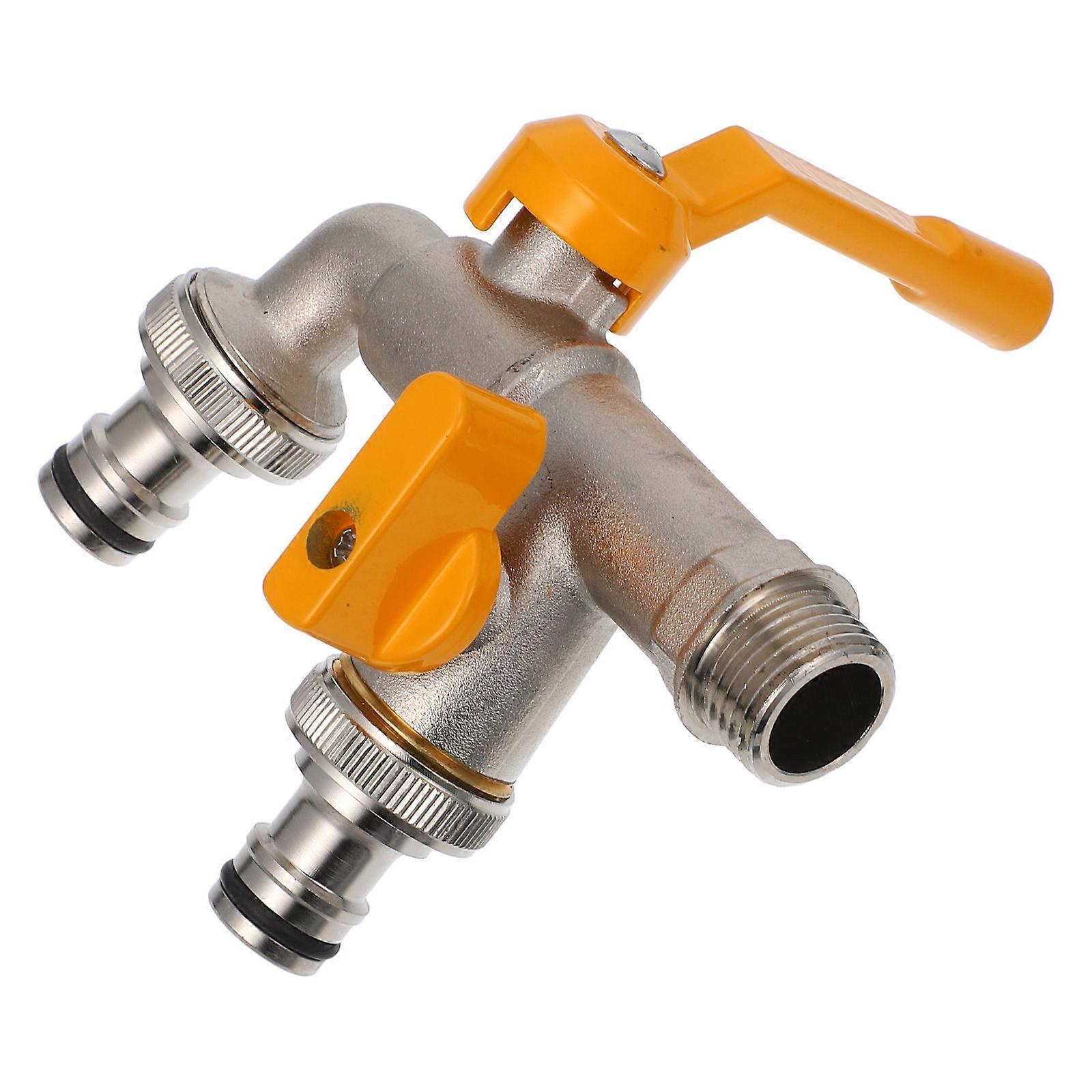 Outdoor Water Faucet Replacement for Washing Machines Multi Function Mop Sink Bathroom Washer Double Outlet Faucet