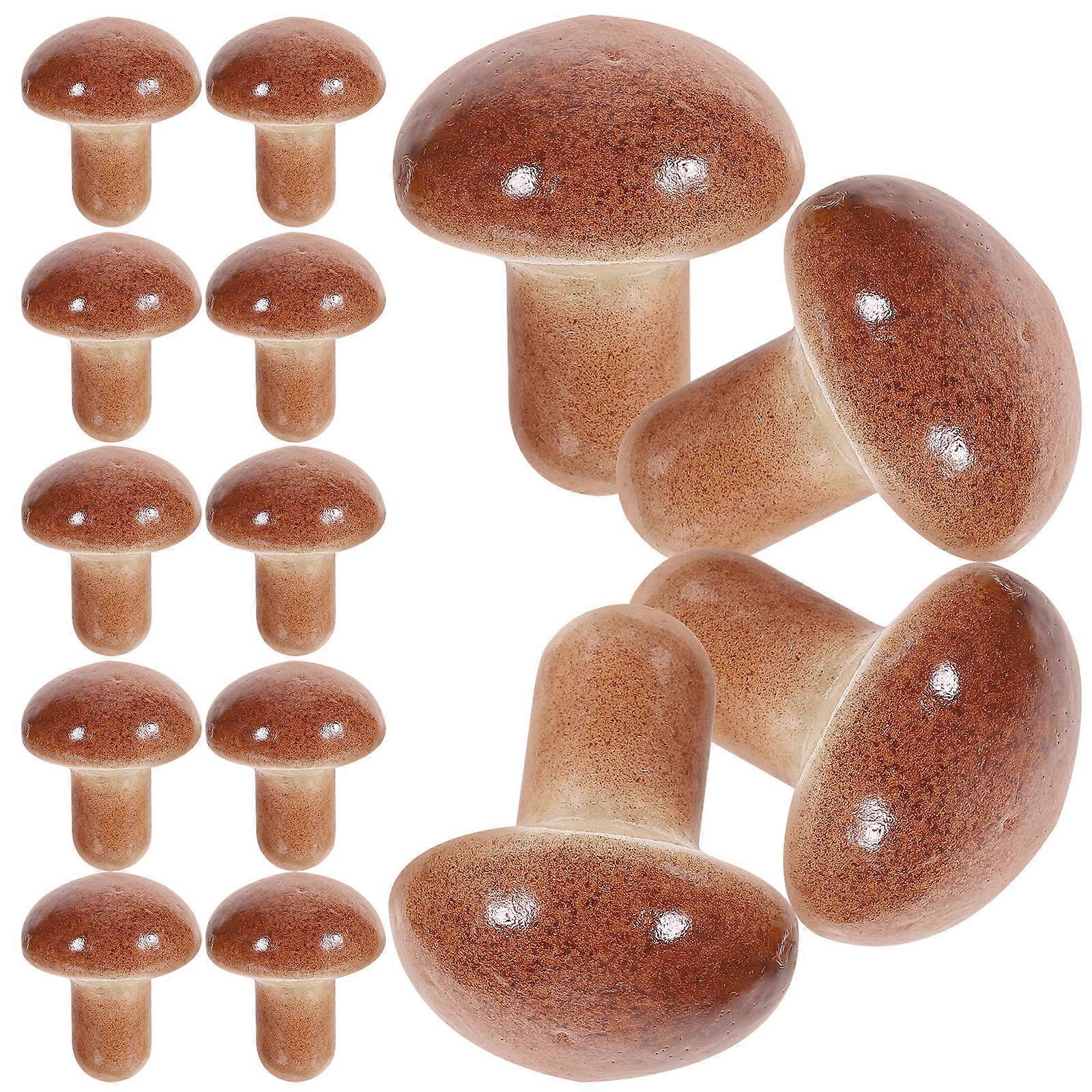 20pcs Photoing Fake Mushroom Imitated Mushroom Models Simulated Mushroom Decors