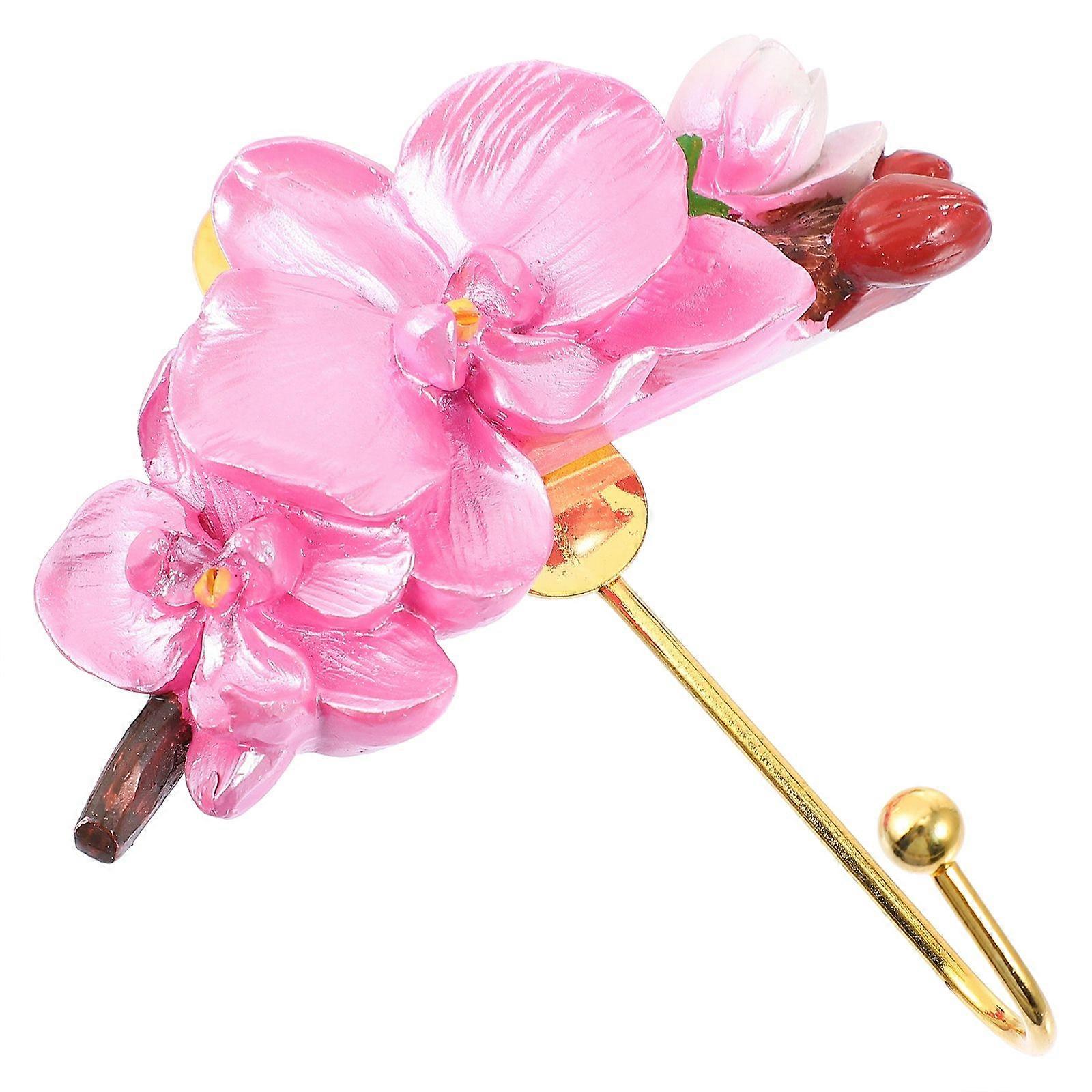 Flowers Hooks European Style Hook Clothes Hook .6x9.6cm Load-Bearing Wall Mounting 1Pack