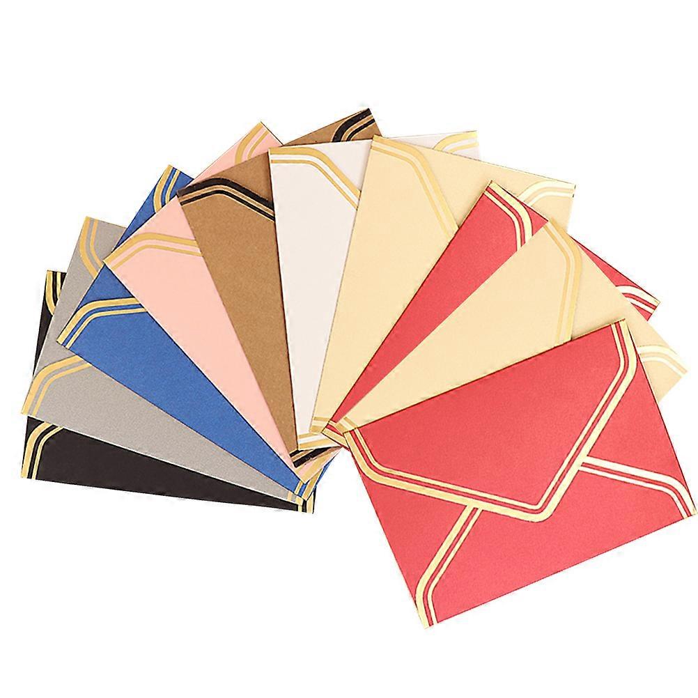 Buste Decorative 10 Pz Design Classico Busta Invito Per Banchetti E Feste Colore Assortito 22X11Cm Supporto