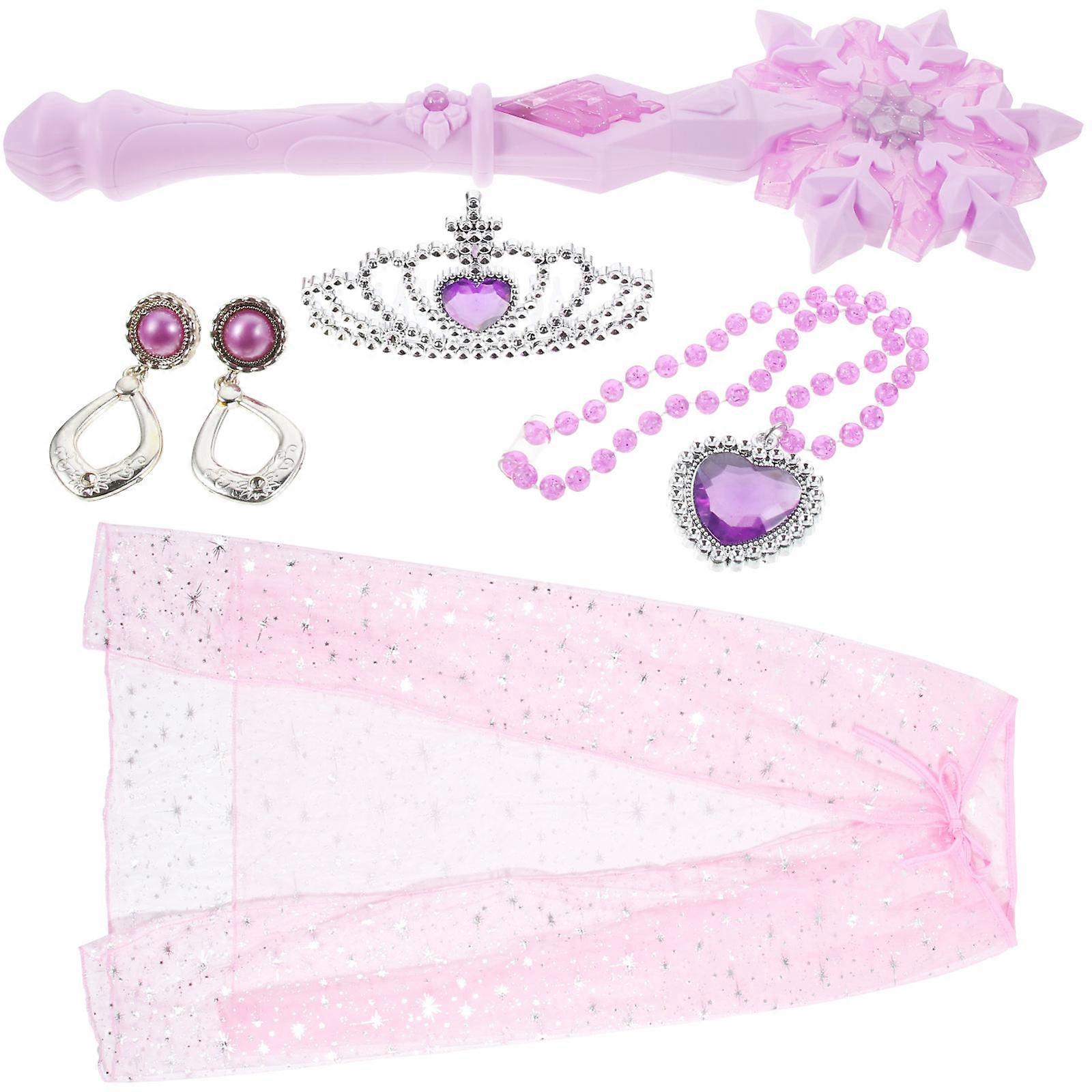 Princess Costume For Kids Role-playing Snowflake Theme 1 Set