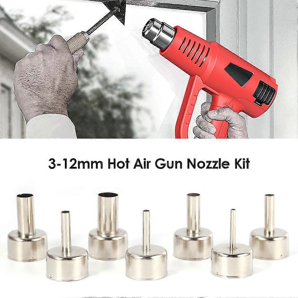 Blower Station Round Nozzles 3-12mm Hot Air Rifle Welding Nozzle Kit 858D Gun Tip Soldering Station