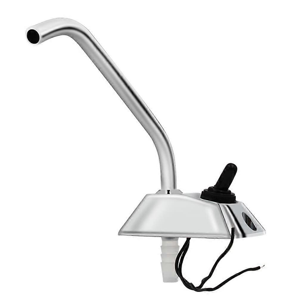 12V Electric Rotatable Faucet with Automatic Drain for Trailer Kitchen Sink Applications