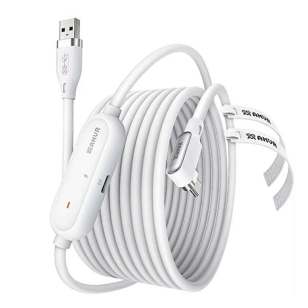 18W Rechargeable VR Link Cable for Quest 3/3S /2 /Pro Fast Charging Type-C USB Cable for Pico4 /Ul