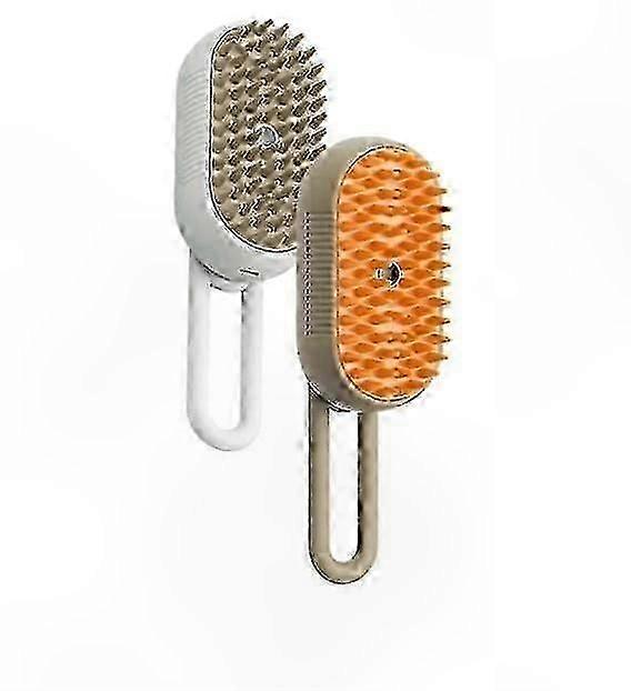 Self-Cleaning Rechargeable Cat Brush for Cats and Kittens Slicker Grooming Tool with Steam Functionality