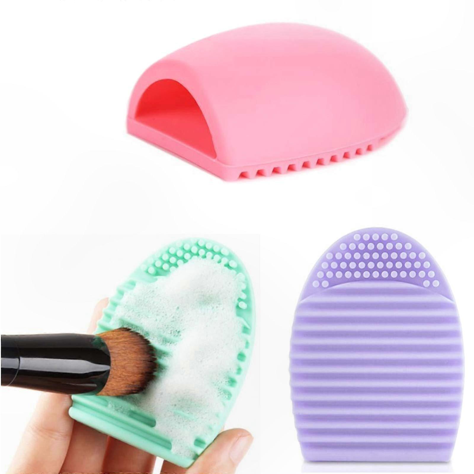 3-Pack Cleaning Egg for Makeup Brushes, Suitable for Various Brush Types