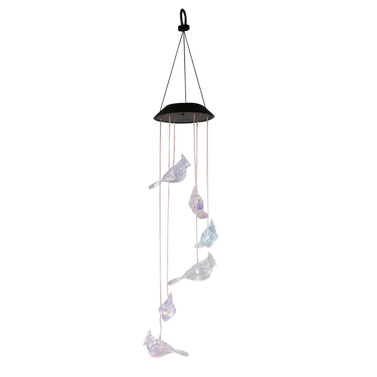 Solar Energy Powered Wind Chime 1Set Specifically For Homeowners With Beautiful Transparent Aesthetics Suitable For Various Occasions