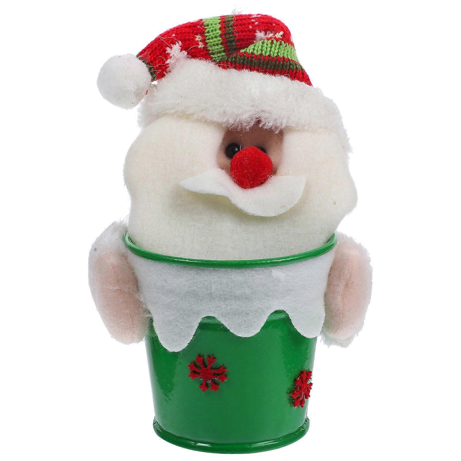 Round Tissue Box Organizer For Christmas Celebrations 1Set Moisture Resistant Design