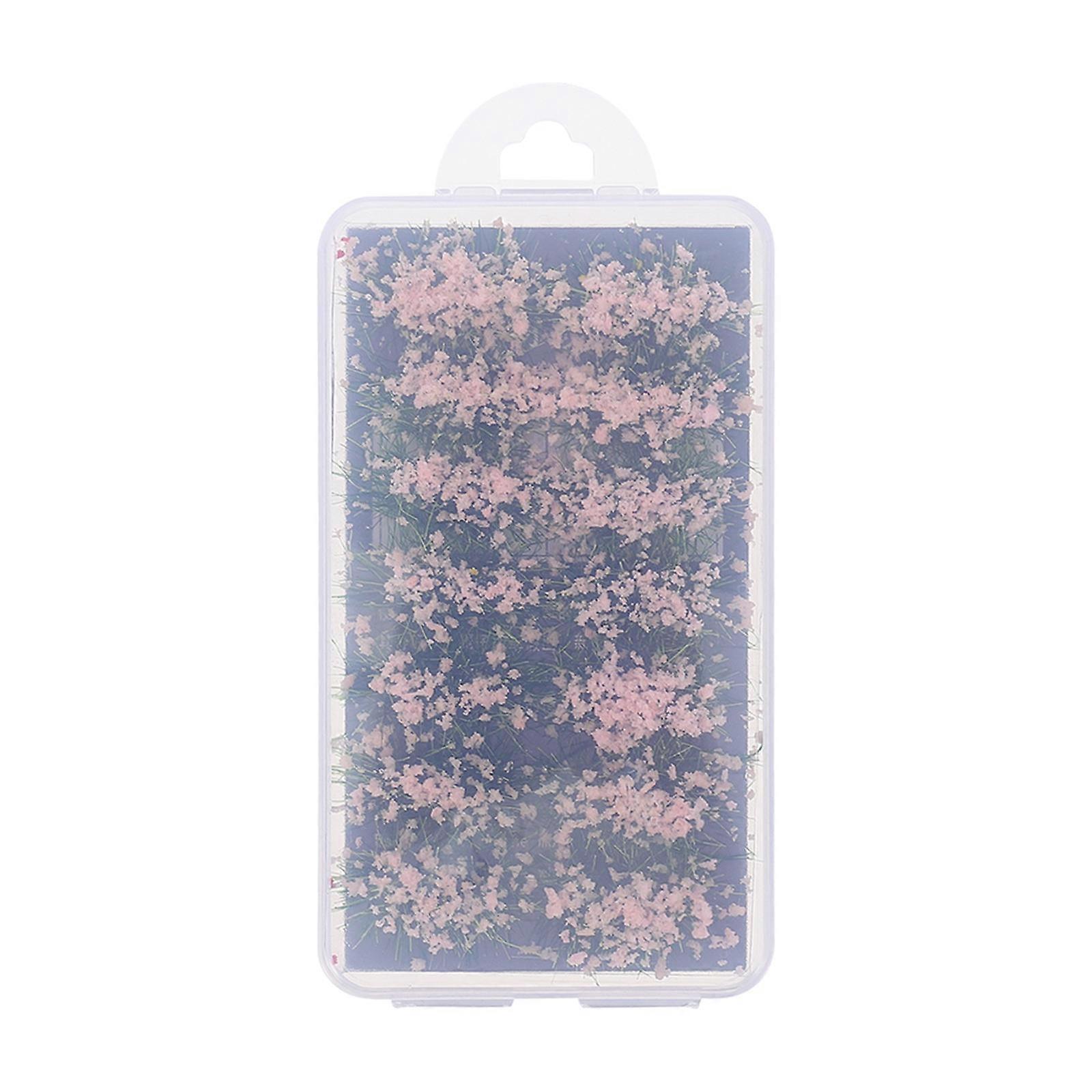 Pink Resin Mini Flower Cluster for Decoration Use Realistic Appearance and Fine Workmanship 1 Box