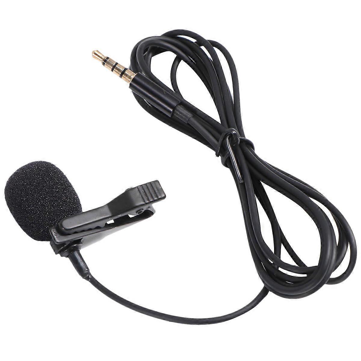 Cellphone Mini Microphone For Voice Chatting And Recording Black 1Pc Easy Clip-on Functionality