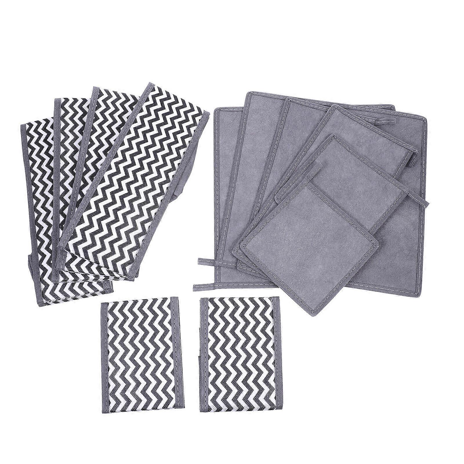 Underwear Storage Case 6 Pcs Organizer Boxes Bedroom Use Wave Pattern Ideal For Daily Use