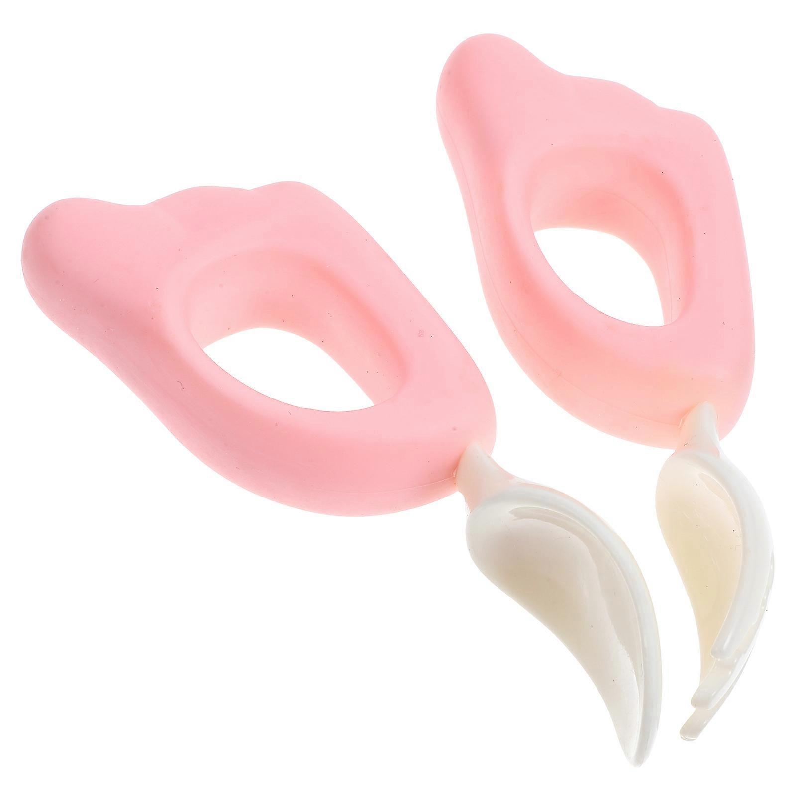 Pink Baby Feeding Spoon and Fork Set Made of ABS and Silicone Ideal for Toddler Utensils 1 Set