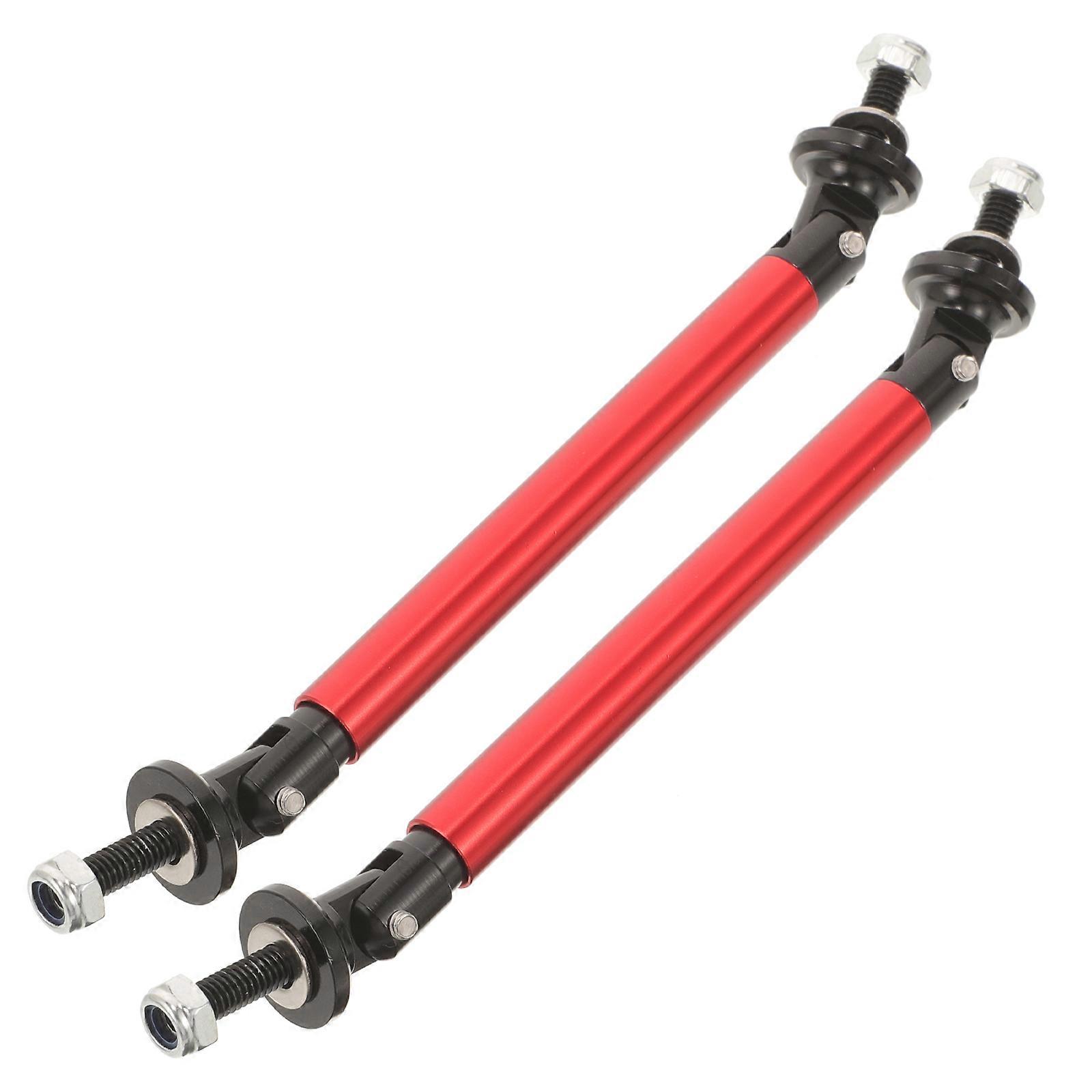 Bumper Splitter Rods Front Car Support For Vehicles Red Adjustable Design 1 Pair