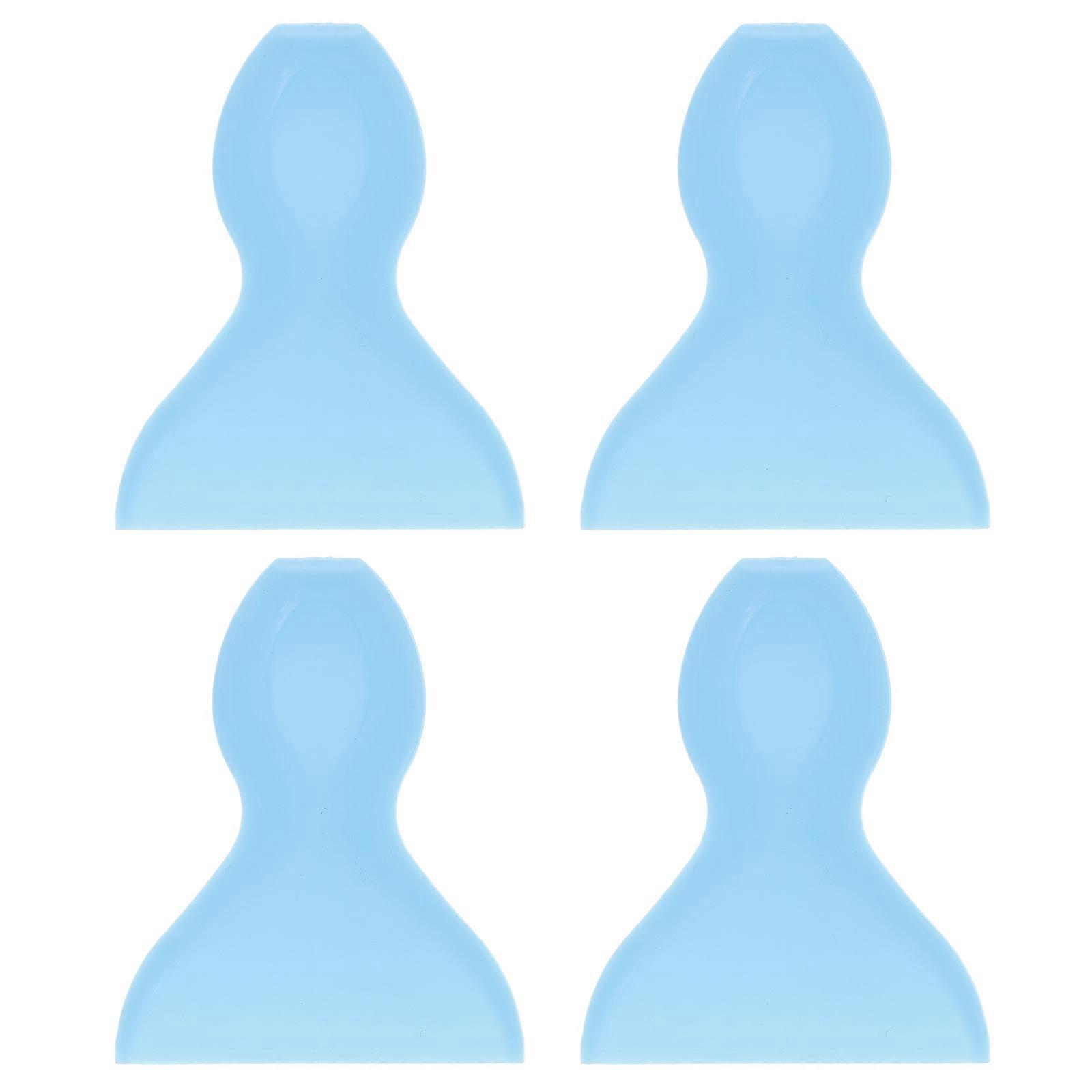 Blue Car Windows Decal Applicator with Durable Plastic Material for Car Use 4pcs