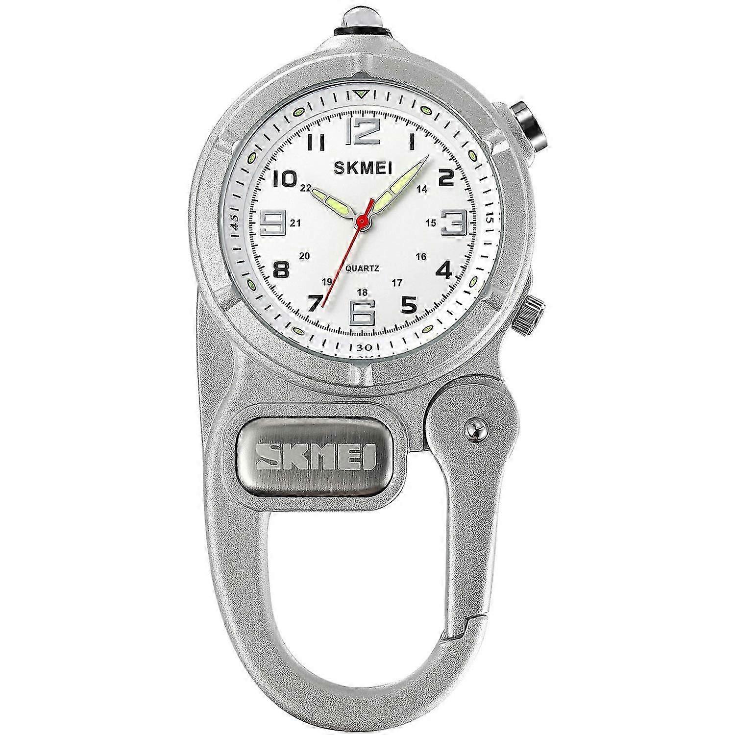 SKMEI 2232 Outdoor Backpack Hook LED Flashlight Quartz Watch-Black