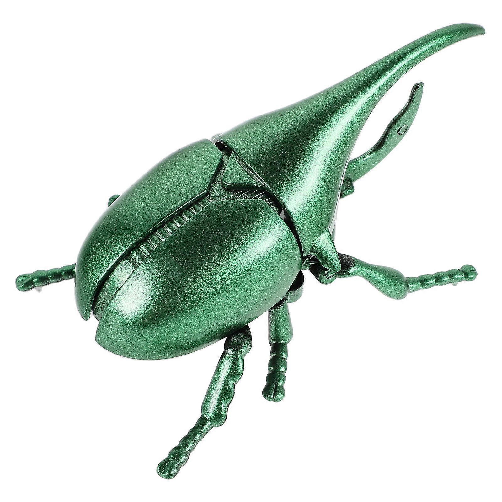 Wind Up Beetle Realistic Clockwork Insect Model Halloween Party Favor Fun Educational Toy Skill Development Prank Item