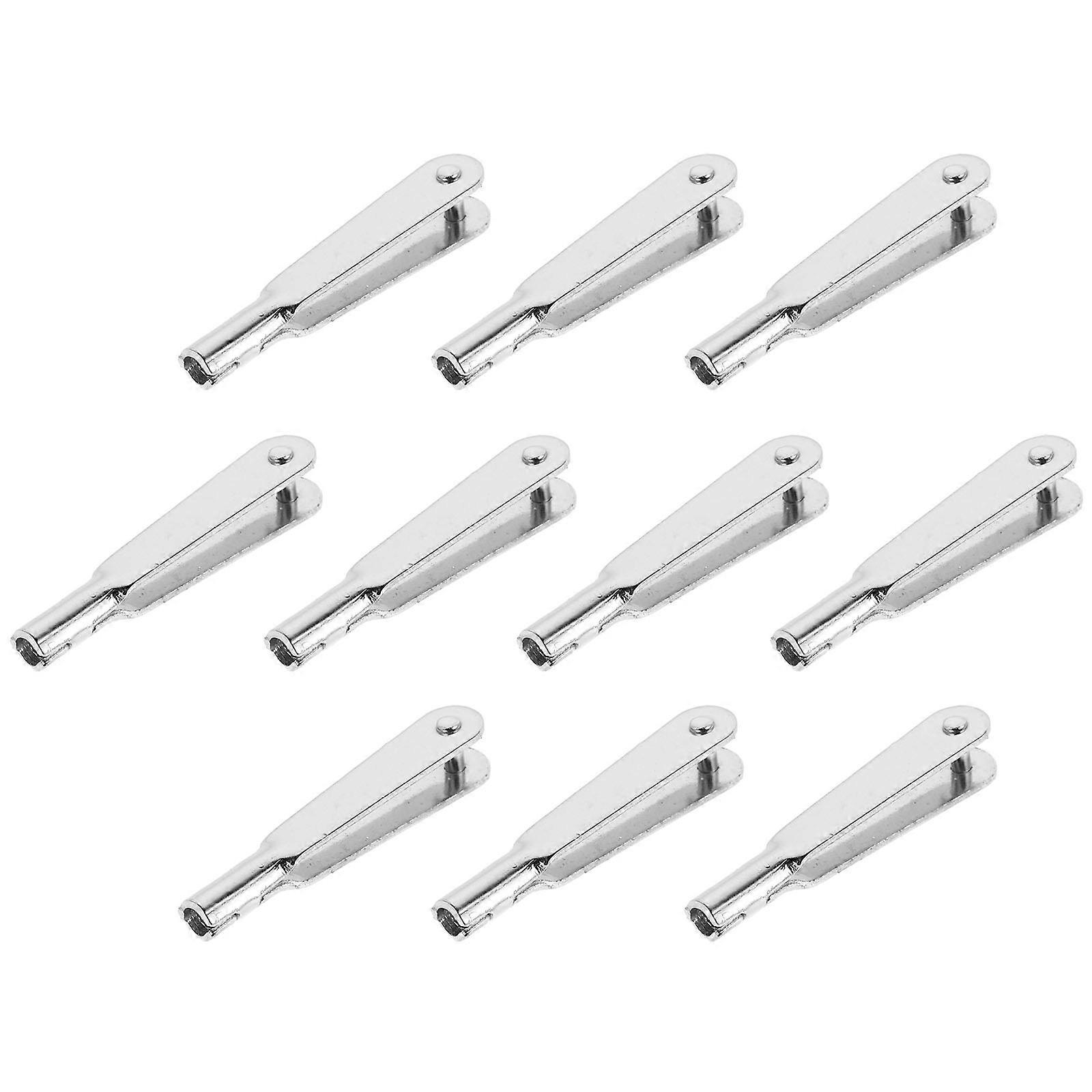 10pcs Metal Quick Link Clips for RC Airplanes & Helicopters – Streamlined Installation for Fixed Wing Models, DIY Projects & Aviation Model Making